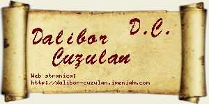 Dalibor Ćuzulan vizit kartica